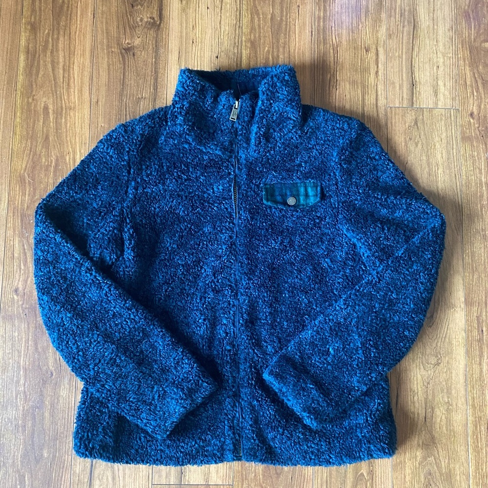 Pendleton Fuzzy Zip-Up | Blue | Small